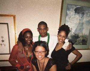Young Thunder at pool party.