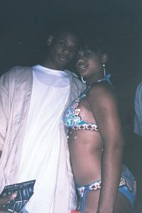 Young Thunder at pool party.